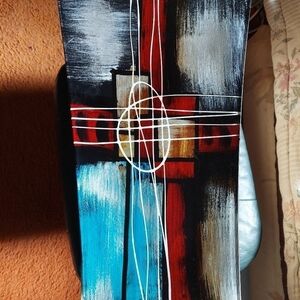 Bowed Art Deco Abstract Art Glass